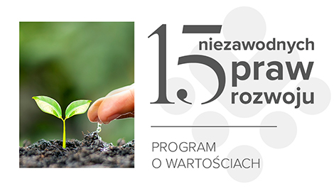 Rozwiązania które inspirują do zmian, 15 niezawodnych praw rozwoju, program o wartościach, Ewa Widulińska & Company
